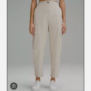 Women's Size 31 Lululemon Utilitech Cargo Pants Natural Ivory High Rise